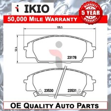 Fits Honda Civic 2001-2012 S2000 1999- 2.0 2.2 Brake Pads Set Front Ikio