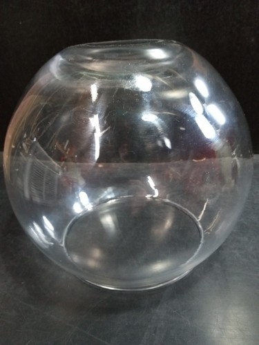 Large vase Glass Bubble Ball Bowl Clear 7.25"Wide 6.25" Tall round - Picture 12 of 12