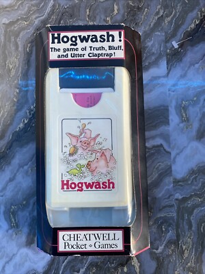Vintage Kartenspiel Hogwash Das Spiel der Wahrheit, Bluff und Utter Claptrap Cheatwell
