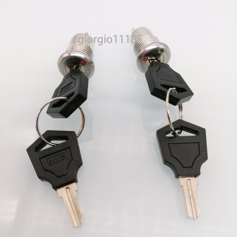 2pcs Key Switch ON/OFF Lock Switch Two Keys Ignition Function | eBay