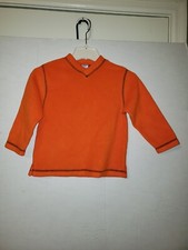 Old Navy Unisex Kids Long Sleeve V-Neck 100 Polyester Fleece Shirt Size 4-5