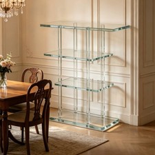 4 Tier Acrylic Nightstand Modern Narrow Side ...