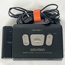 SONY WM-EX622 1994 Walkman W/Accessories Cassette Player Made in Japan Tested