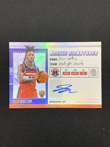 Jamir Watkins 2025-26 Topps NBA Hoops Rookie Signatures Auto RC #HRS-JW