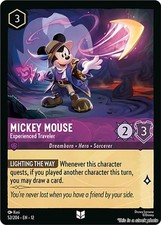 Lorcana TCG- Mickey Mouse - Experienced Traveler 12 - 52/204 NM Uncommon