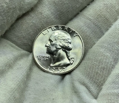 1959-P BU 90% Silver Washington Quarter  ~ Free Shipping! Q218