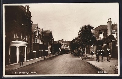 Ansichtskarte Harrow, High Street 1953 