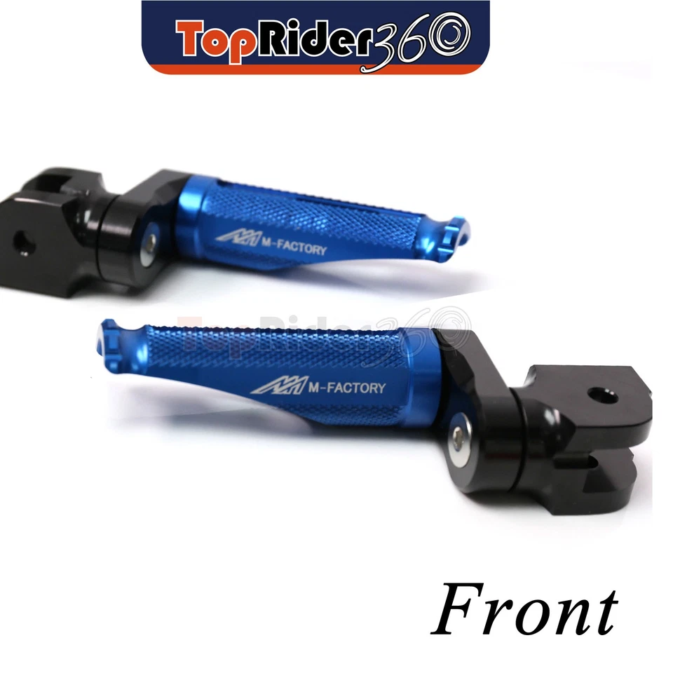 AZUL estriberas delanteras 25 mm Shinobi inferior para Yamaha YZF 1000 R THUNDERACE 96-00 Foto 3 de 4