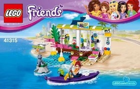 Lego Friends 41315 Heartlake Surf Shop Complete + Manual Built Only Once POLYBAG