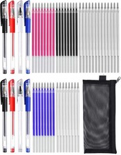 54 Pcs Heat Erasable Fabric Pens Set Includes 8 1 Count Pack of 54 , Blue