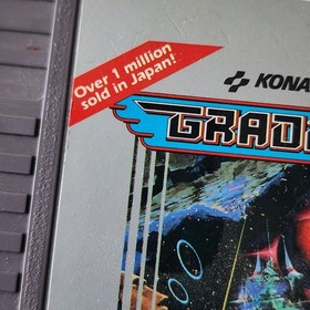 Gradius Nintendo Entertainment System NES 1986 Authentic Original Game Cartridge