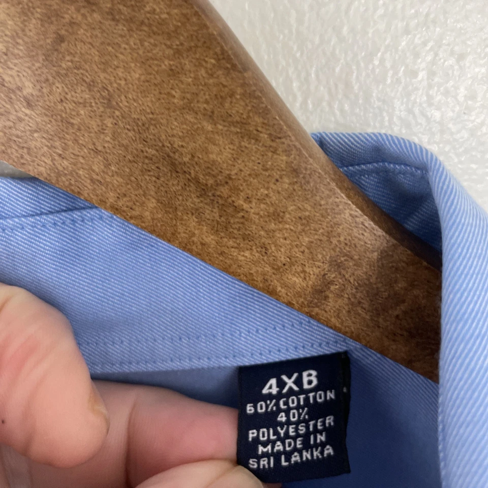 Roundtree & Yorke TravelSmart Shirt Mens 4XB Big 4X Short Sleeve Button Down * - Image 4 of 4