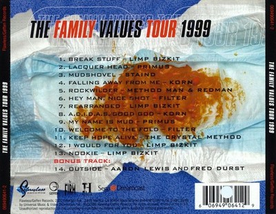 VARIOUS ARTISTS FAMILY VALUES TOUR '99 NEW CD 606949064129| eBay