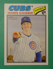 2026 Topps Heritage, OWEN CAISSIE #88 base rookie, Chicago Cubs Baseball!
