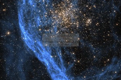 NGC 1850 STAR CLUSTER HUBBLE VIEW 4X6 PHOTO