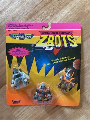 Micro Machines Z-Bots Robot Machines 3-Pk Samur Tallon 1993 MOC | eBay