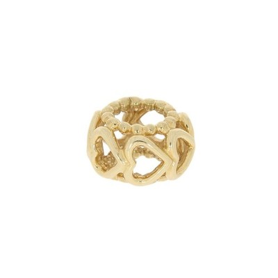 Original Pandora 14kt Gold Zwischenring Charm Lucky In Love Herz gebraucht CH1330