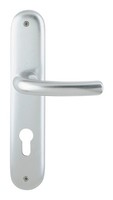 Hoppe Tokyo Aluminium-Langschild-TüRgriff-Garnitur 1710/273P, Profilzylinder,...