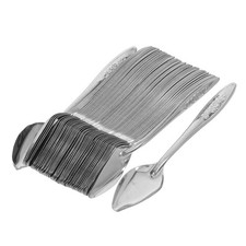 50 Pcs Stainless Steel Bird Feeder Baby Feeding Spoons Tool Scoop