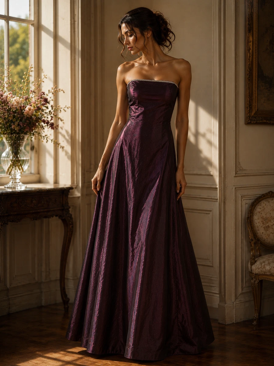 old prom dresses Vintage Ball Gown Sweetheart Tulle Long Ruffles Evening D BlingDress a high neckline adorned with lace and ribbon details Dirty Fabulous The Vintage
