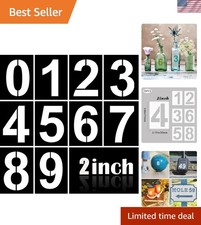 2-Inch Tall Number Stencils - Reusable Templates for Mailbox, Truck Signs  More