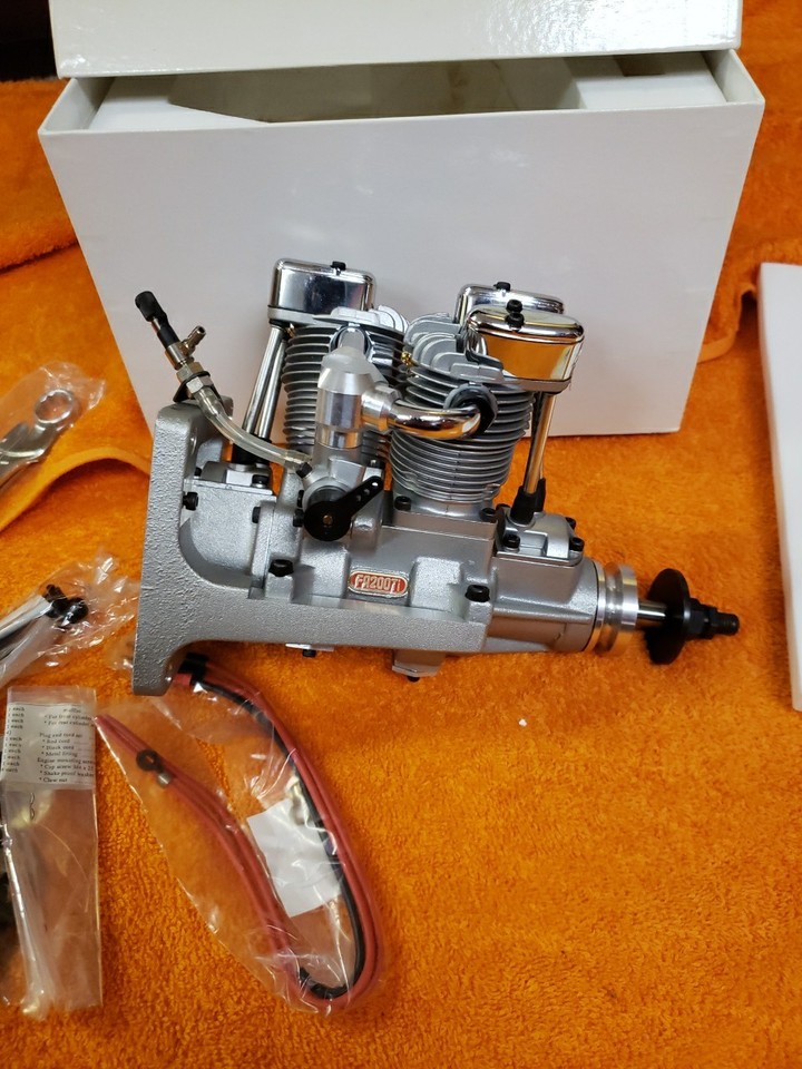 SAITO Engine - SAITO 200 Ti - FA-200Ti Twin Inline 4C RC motor - NIB ...