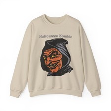Halloween Zombie Skeleton Crewneck Sweatshirt Unisex Fall Fashion 6 Colors