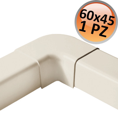 Flachbogen für Kanal 60x45mm - 1 Stück