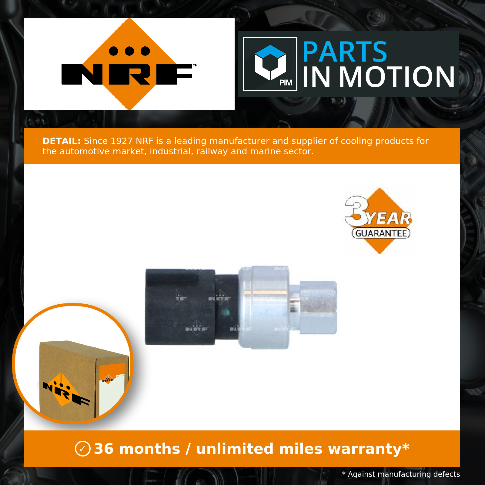 Air Con Pressure Switch fits FORD C-MAX TDCi 2.0D 07 to 10 AC Conditioning NRF - Image 12