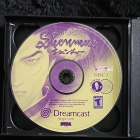SEGA Shenmue Sega Dreamcast (2000) NTSC-U/C T Manual Passport Discs 1-3