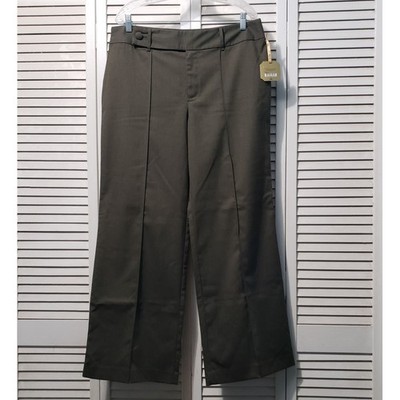 Ryegrass Wide Leg Trousers Women's Size 14 Olive Green Lightweight Career Pants