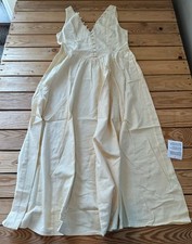 ASOS Design Women’s Button Front Sleeveless Dress Size 6 Yellow C3