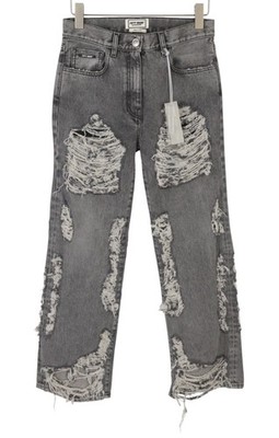 The Giving Movement Fifty Made Women Jeans W26 Grau Destroyed Limited Edition