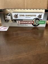 Iowa Hawkeye 1/64 18 Wheeler Die Cast Metal Bank W/ Key Operated Lock