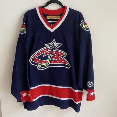 Vtg Columbus Blue Jackets KOHO Authentic NHL Hockey Jersey Canada Size XL