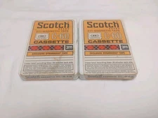 Scotch C60 Audio Cassette Tape VINTAGE 60 Minutes 3M Dyna range Lot Of 2 See Pic