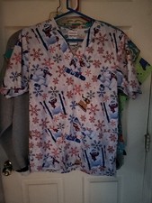 Xsmall Womens Scrub Top Rudolph