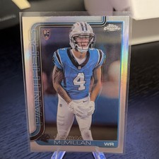 2025 Topps Chrome Tetairoa McMillan #326 Carolina Panthers Rookie Football Card