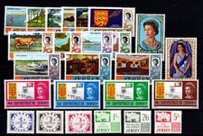 JERSEY 1969  YEAR SET  DEFINITIVES + COMMEMORATIVE SET + DUES   MNH