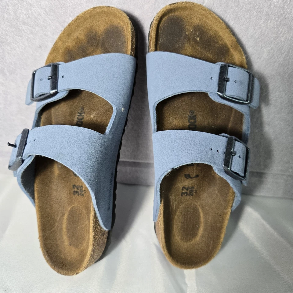 Sandalias Birkenstock Talla Juvenil Azul Talla 32/1-1.5 Birko Hebilla Gamuza/Cuero Foto 3 de 4