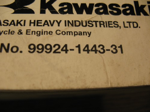 KAWASAKI MOTORCYCLE SERVICE MANUAL 99924-1443-31 NINJA ZX-10R 2011 (ISC-1042) - Picture 7 of 7
