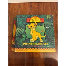 Disney Lion King Vintage 3 piece Dinnerware Set Zak Designs Plate Bowl Cup