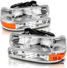 OE -Style Headlights Assembly Compatible with 1999 2000 OE Style Headlights
