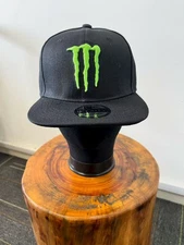 Monster Energy Black Men Casual Flat Brim Hat Adjustable