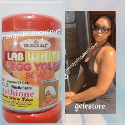 AUTHENTIC Clear ALL LAB WHITE Egg Yolk Soap. Super Toner   550G X 1