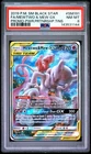 2019 POKEMON SM BLACK STAR PROMO #SM191 FULL ART/MEWTWO & MEW GX PSA 8