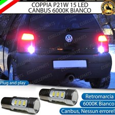 LAMPADE RETROMARCIA 15 LED P21W CANBUS VOLKSWAGEN LUPO 6000K NO ERROR