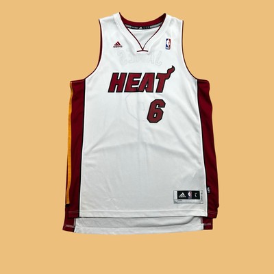 Vintage Miami Heat Lebron James #6 Adidas NBA Jersey Adult Size