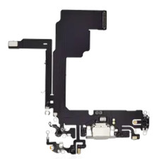 Charging Port Flex Cable For iPhone 15 Pro Premium White Titanium