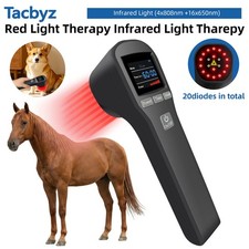 880mW Cold Laser Human/Vet Therapy Pain Relief Device Red Light Treatment- Black